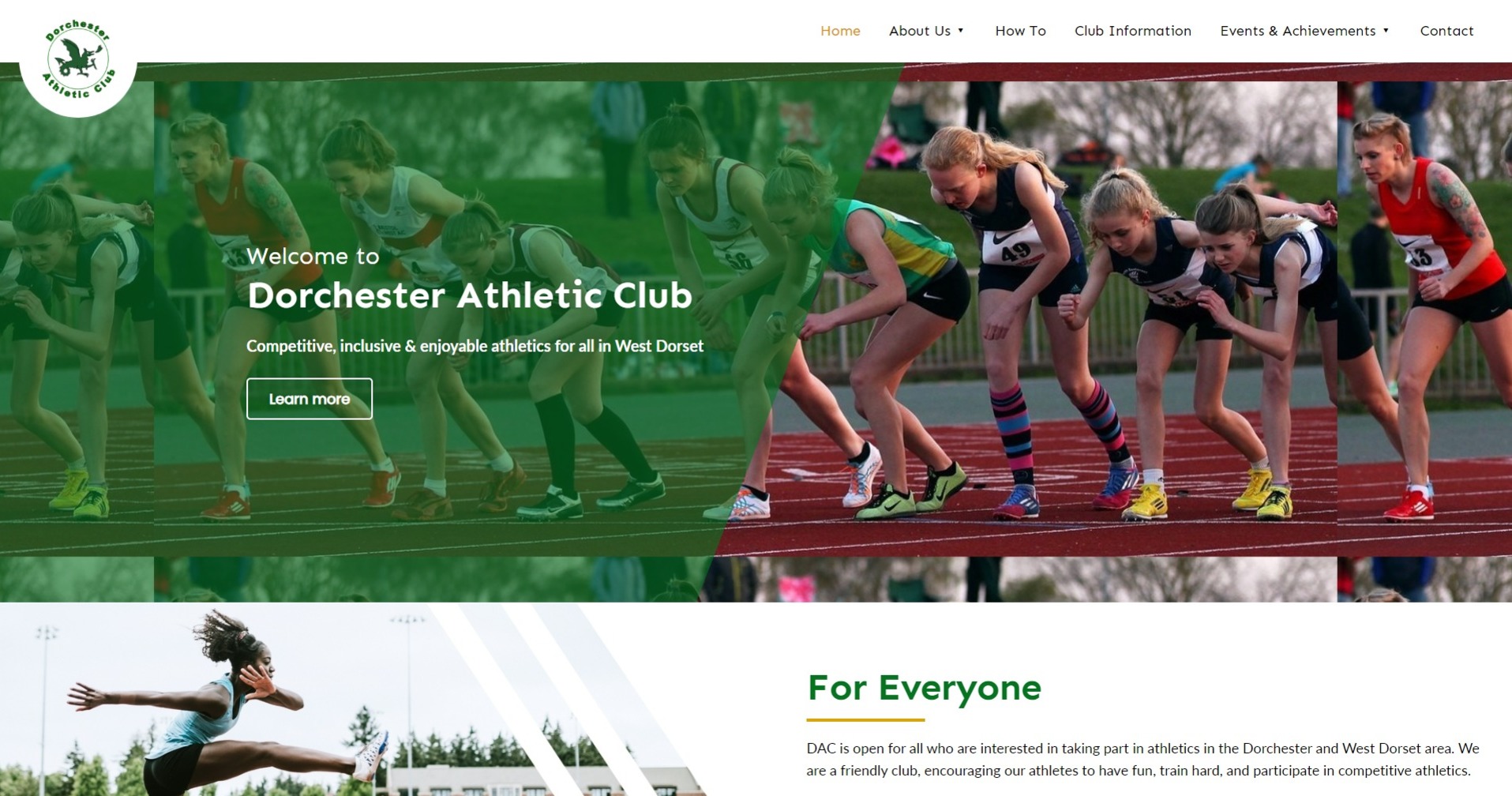 Dorchester Athletic Clubs website