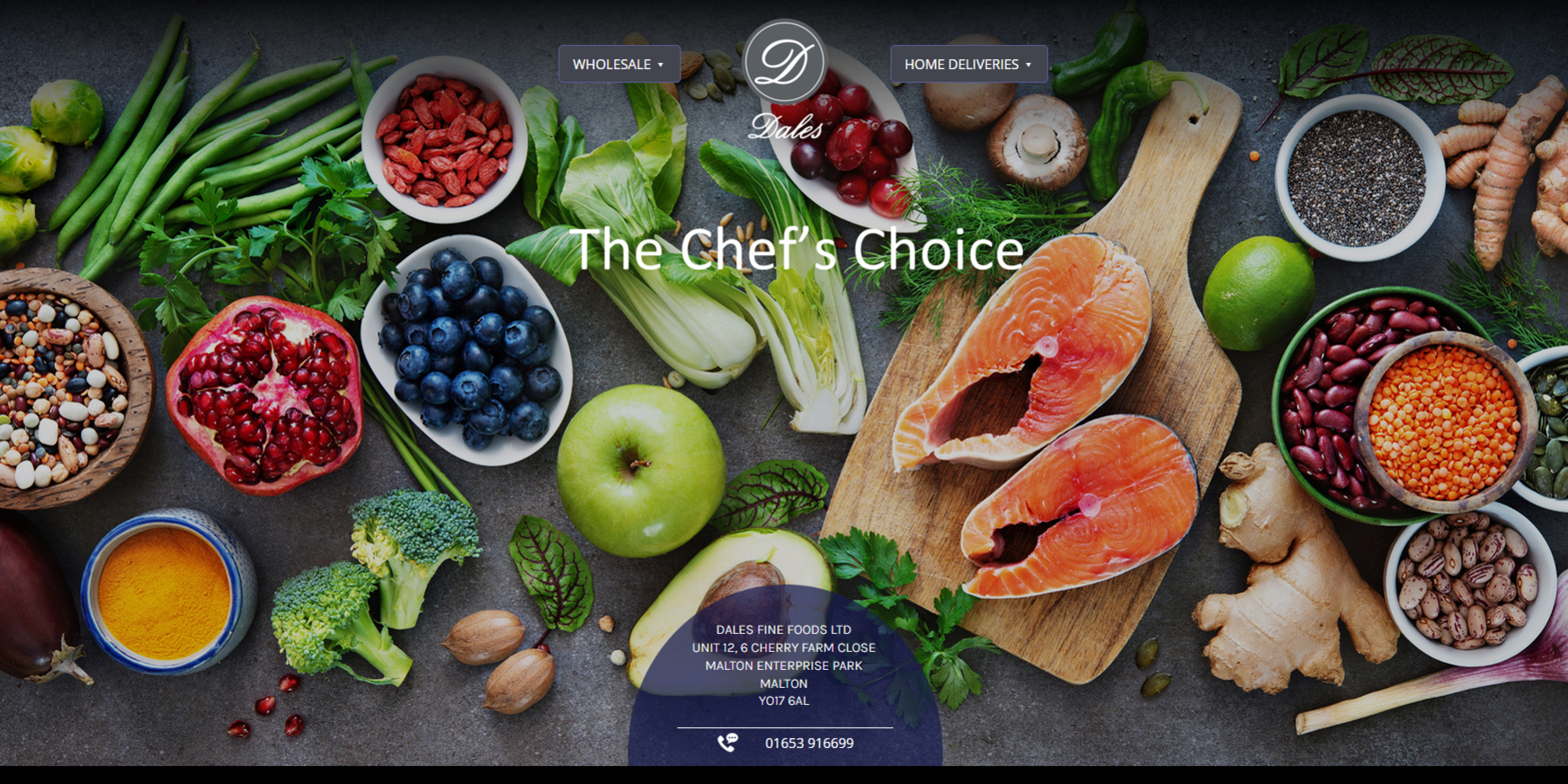The new updated Chef's Choice website design by it'seeze